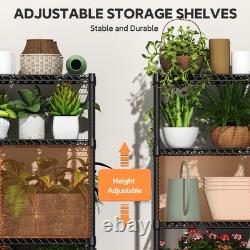 M MZG 6 Tier Heavy Duty Garage Shelving, Adjustable Metal Storage Rack