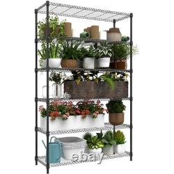 M MZG 6 Tier Heavy Duty Garage Shelving, Adjustable Metal Storage Rack