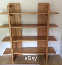 M&S Sonoma Oak Bookcase Shelving Display Unit Great condition