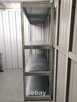 Made in UK. Extra Heavy Duty Racking Shelving Unit 4 Tiers 500KG UDL per Shelf