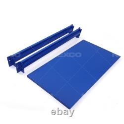 Metal Industrial Shelf Blue Heavy Duty Powder Coated Steel Racking Expansion