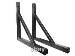 Metal Reinforced Shelf Bracket Box Section Mild Steel Heavy Duty UKMADE FREE PP