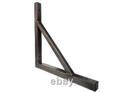 Metal Reinforced Shelf Bracket Box Section Mild Steel Heavy Duty UKMADE FREE PP