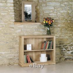 Mobel Oak Low Bookcase Baumhaus Solid Oak
