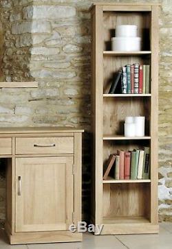 Mobel Oak Narrow Bookcase