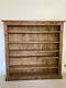 Must Sell! Solid Pine Indigo Bookshelf, Made In Uk With Wax And Brush For Upkeep