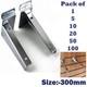 New 30cm Slatwall Wooden Shelf Brackets (pair) Heavy Duty For Shop Fittings
