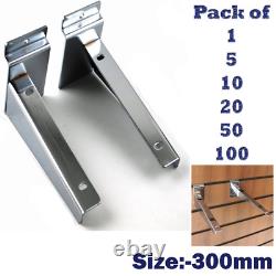 NEW 30cm SLATWALL WOODEN SHELF BRACKETS (pair) HEAVY DUTY FOR SHOP FITTINGS NEW 30cm SLATWALL WOODEN SHELF BRACKETS (pair) HEAVY DUTY FOR SHOP FITTINGS