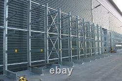 NEW HEAVY DUTY CANTILEVER RACKING 5000mm TALL 1000KG UDL ARMS STARTER BAY