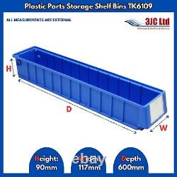 NEW Quality Heavy Duty Plastic Parts Storage Shelf Bins Size Choice
