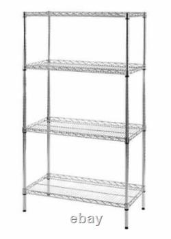 New Chrome Wire Shelving Heavy Duty Display Commercial Racking