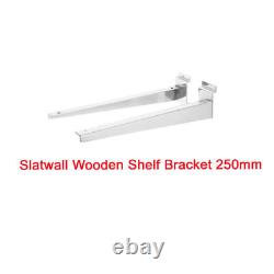 New Heavy Duty Slatwall Slat Board Wooden Shelf Brackets (pair) Retail Shop