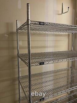 Nexel Chrome Wire Adjustable Storage 5 Shelves Kitchen Large Heavy Duty