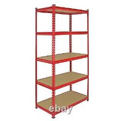 Pack of 3 Garage Shelving Unit 5 Tier Heavy Duty Rack for Storage Steel