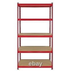 Pack of 3 Garage Shelving Unit 5 Tier Heavy Duty Rack for Storage Steel