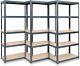 Pack Of 3 Heavy Duty Boltless Garage Shelving 5 Tier Storage Racking Shops Shed
