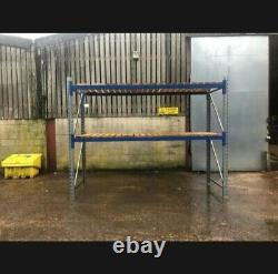 Pallet Racking Heavy-Duty 2m height x 3m width X 1100 two levels with wood