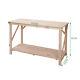 Potting Heavy Duty Wood Worktable Greenhouse Staging Bench / Bonsai Table 4-6 Ft