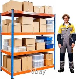 Professional Heavy-Duty Garage Shelving Unit 4-Tier Boltless Steel Storage