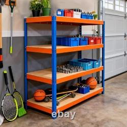 Professional Heavy-Duty Garage Shelving Unit 4-Tier Boltless Steel Storage