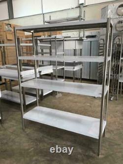 Professional Heavy Duty Shelving Unit Stainless Steel W1400mm x D500mm x H1800mm