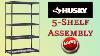 Quick And Easy Husky 5 Shelf Steel Shelving Assembly