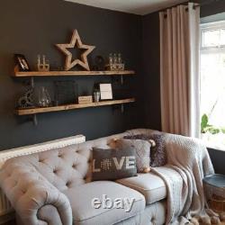 RECLAIMED Scaffold Boards Rustic Shelves Industrial Shelf 19.5cm x 4.4cm