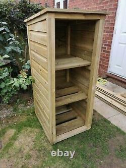 RECYCLE BIN STORE / LOG STORE, Triple shelvs. With or without front door