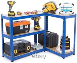 Racking Solutions 2 Bay Heavy Duty Steel Shelving Unit 150kg per Shelf 5 Levels