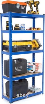 Racking Solutions 2 Bay Heavy Duty Steel Shelving Unit 150kg per Shelf 5 Levels