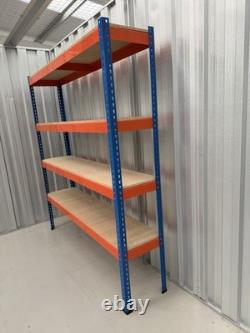 Rapid 1 Bolt less Heavy Duty Shelving Racking 1830 X 1830 X 455mm Deep. All Blue