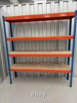 Rapid 1 Bolt less Heavy Duty Shelving Racking 1830 X 1830 X 455mm Deep. All Blue