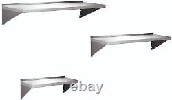 Real Heavy Duty Stainless Steel Shelves, Commercial Kitchen Wall Shelf