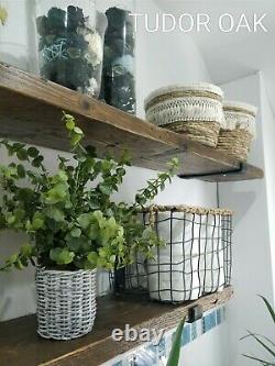 Reclaimed Recycled Old Scaffold Board Shelves Kitchen Rustic Industrial Shelf