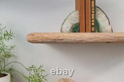 Reclaimed Rustic Thin Oak Floating Shelf for Plasterboard Walls