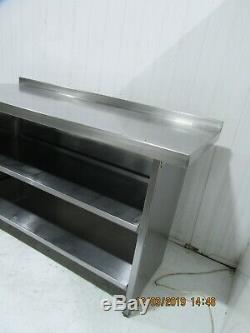 Reinforced Heavy Duty Stainless Steel Table + 2 Under Shelf Storage Spaces