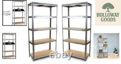 Reliable Heavy Duty Steel Racking Shelf Unit 90x40x180cm, 175kg Max Load