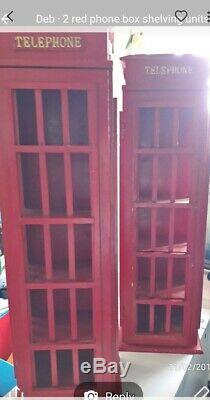 Retro Style London Telephone box Cd/Dvd storage cabinet. Holds around 100 cds