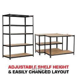 Rhino Racking 5 Tier Heavy Duty Garage Shelving Unit 200kg Load Weight Per Shelf