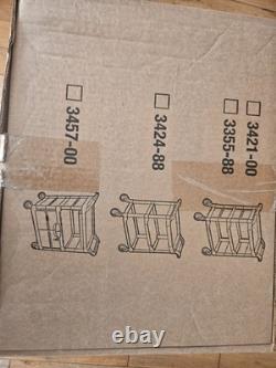 Rubbermaid BRUTE Heavy Duty 4 Shelf Utility Cart Trolley 340kg Capacity Black