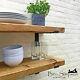 Rustic Shelves Chunky Solid Wood Industrial Wall Brackets Ben Simpson Furniture