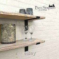 Rustic Shelves Solid Wood With Shabby Chic Finish BEN SIMPSON FURNITURE