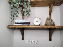 Rustic Wooden Handmade Scaffold Board Shelves Shelf, with 2 wooden Brackets/LW