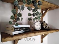 Rustic Wooden Handmade Scaffold Board Shelves Shelf, with 2 wooden Brackets/LW