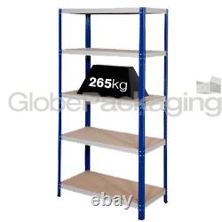 SUPER HEAVY DUTY WIDE WAREHOUSE STORAGE SHELVING RACKING 1770x1200x600mm 265KG