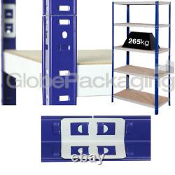 SUPER HEAVY DUTY WIDE WAREHOUSE STORAGE SHELVING RACKING 1770x1200x600mm 265KG