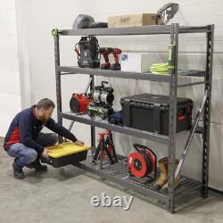 Sealey AP6572 Heavy-Duty Garage Workshop Shelving Racking Unit Mesh Shelf 640kg