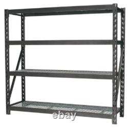 Sealey AP6572 Heavy-Duty Racking Unit with 4 Mesh Shelves 640kg Capacity
