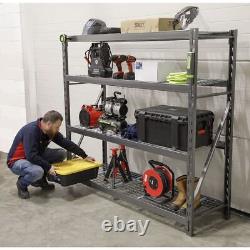 Sealey Heavy-Duty Racking Unit with 4 Mesh Shelves 640kg Capacity Per Level 1956