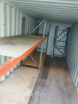 Set of pallet racking heavy duty shelving, perfect for a container